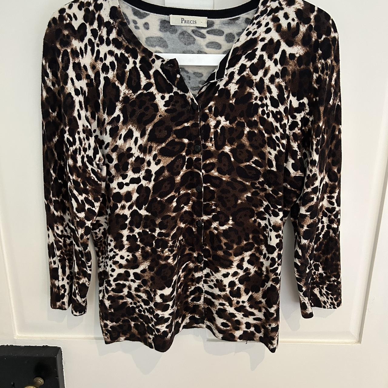 Y2K style leopard print Precis top. Leopard print is... - Depop