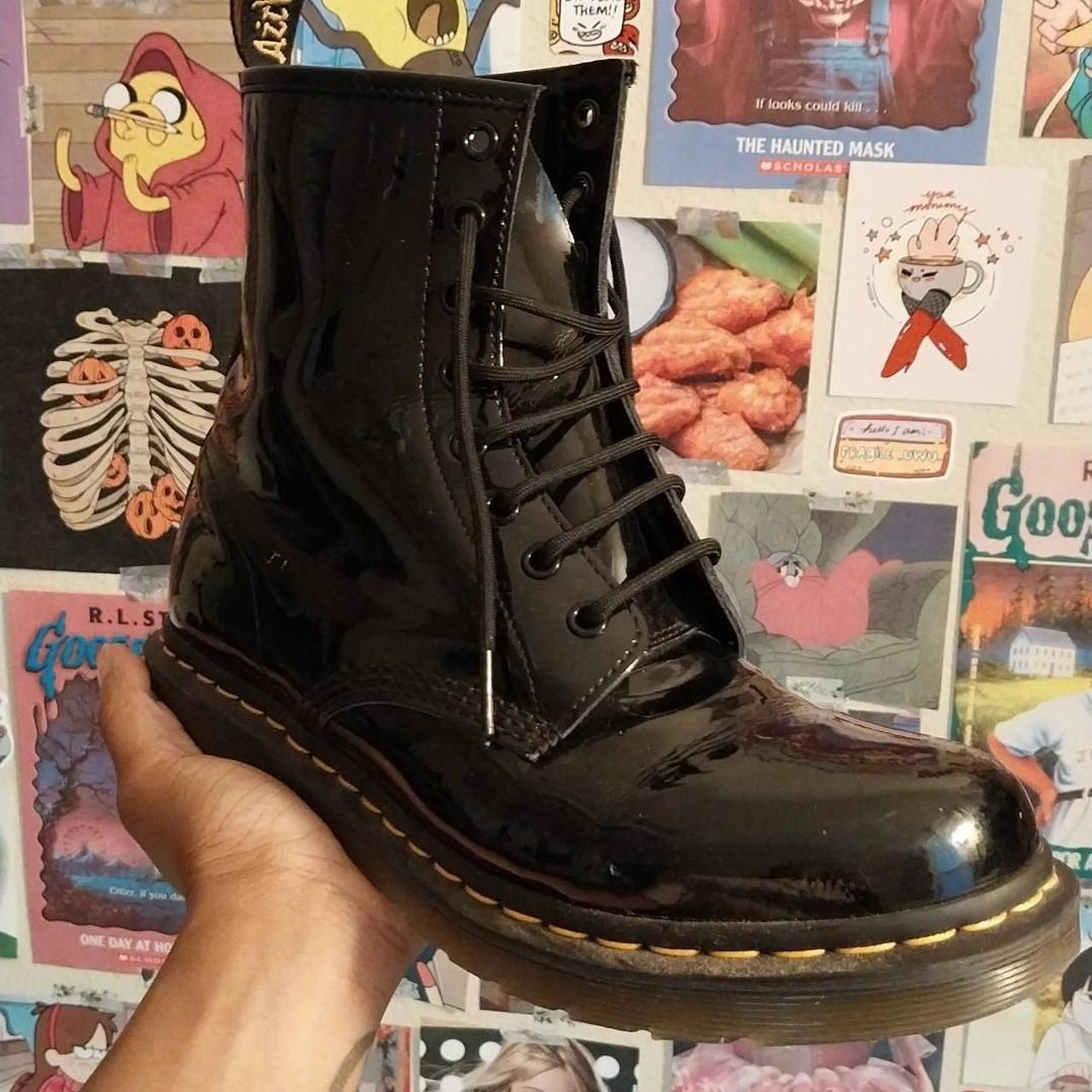 doc martens glossy black