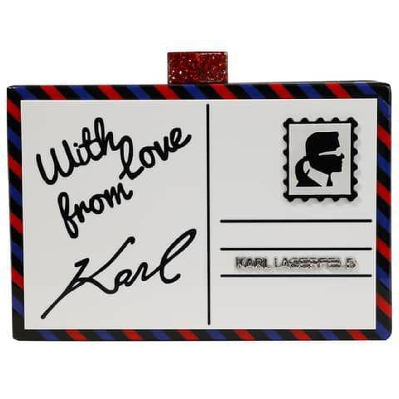 Karl lagerfeld postcard bag sale