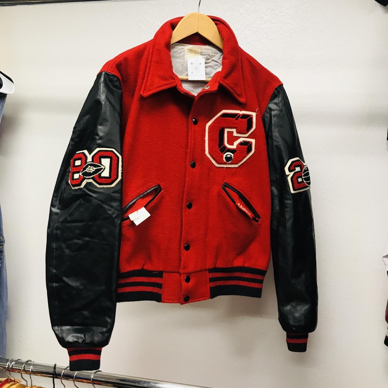 1980s Size M-L Varsity High School jacket from the... - Depop