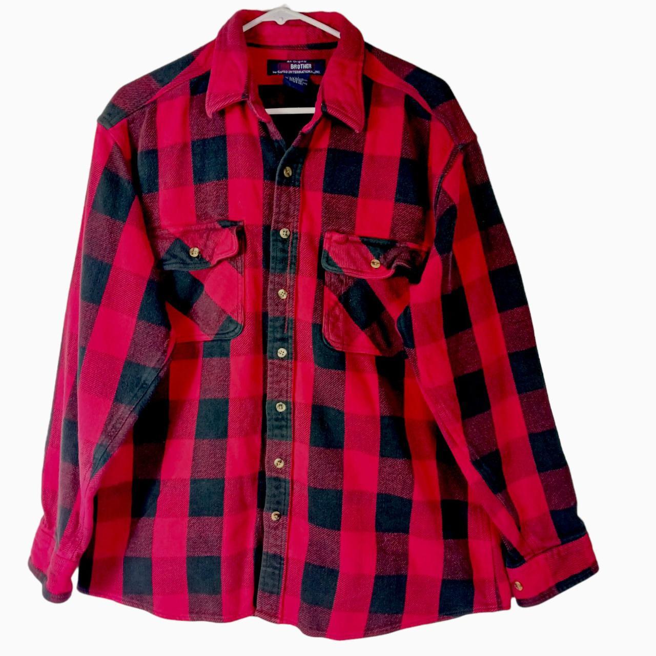 FIVE BROTHER PLAID FLANNEL WORK SHIRT