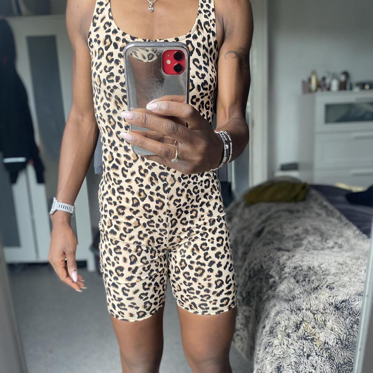 Leopard print playsuit outlet h&m