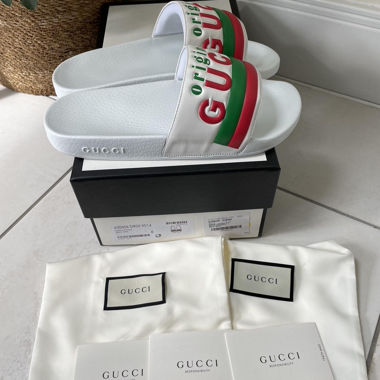 Brand new men’s Gucci slides size 8. 100 authentic... Depop