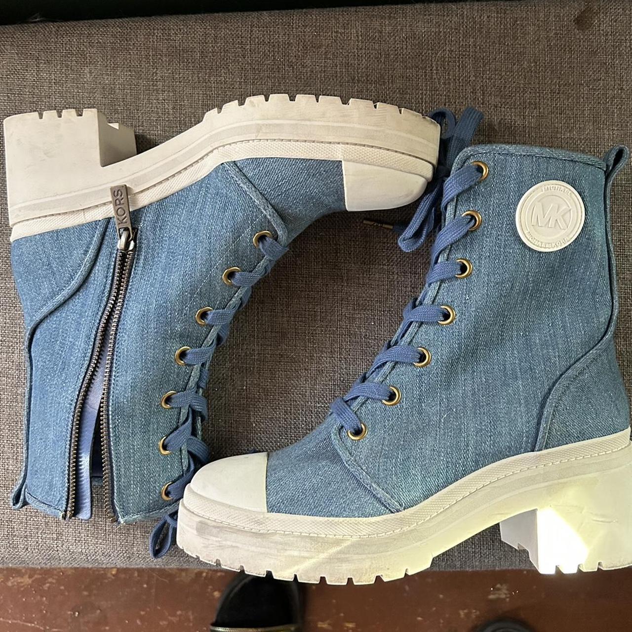 Michael kors outlet blue boots