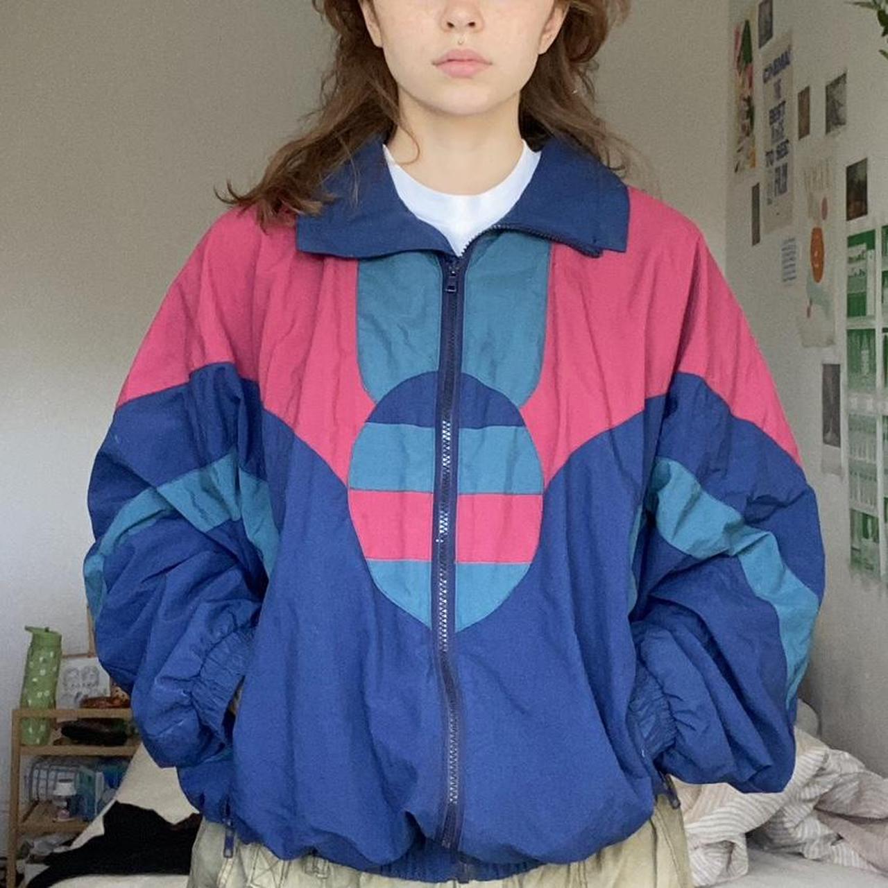 80s style windbreaker hotsell