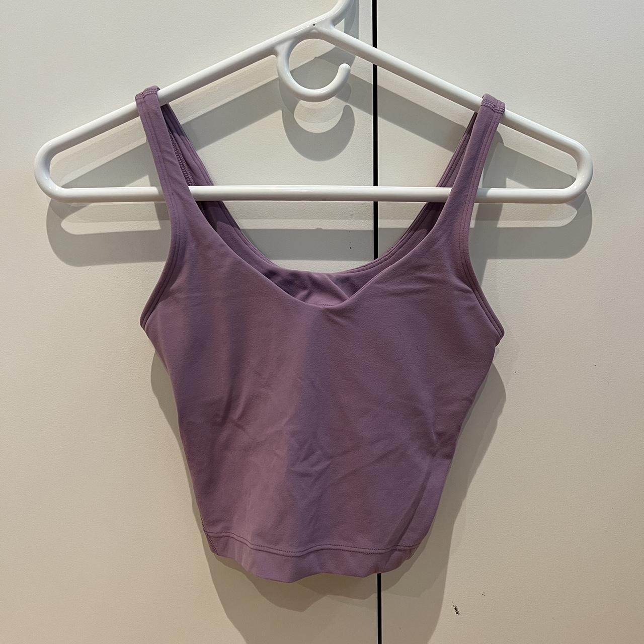 lululemon purple align tank top lightly worn dm... - Depop