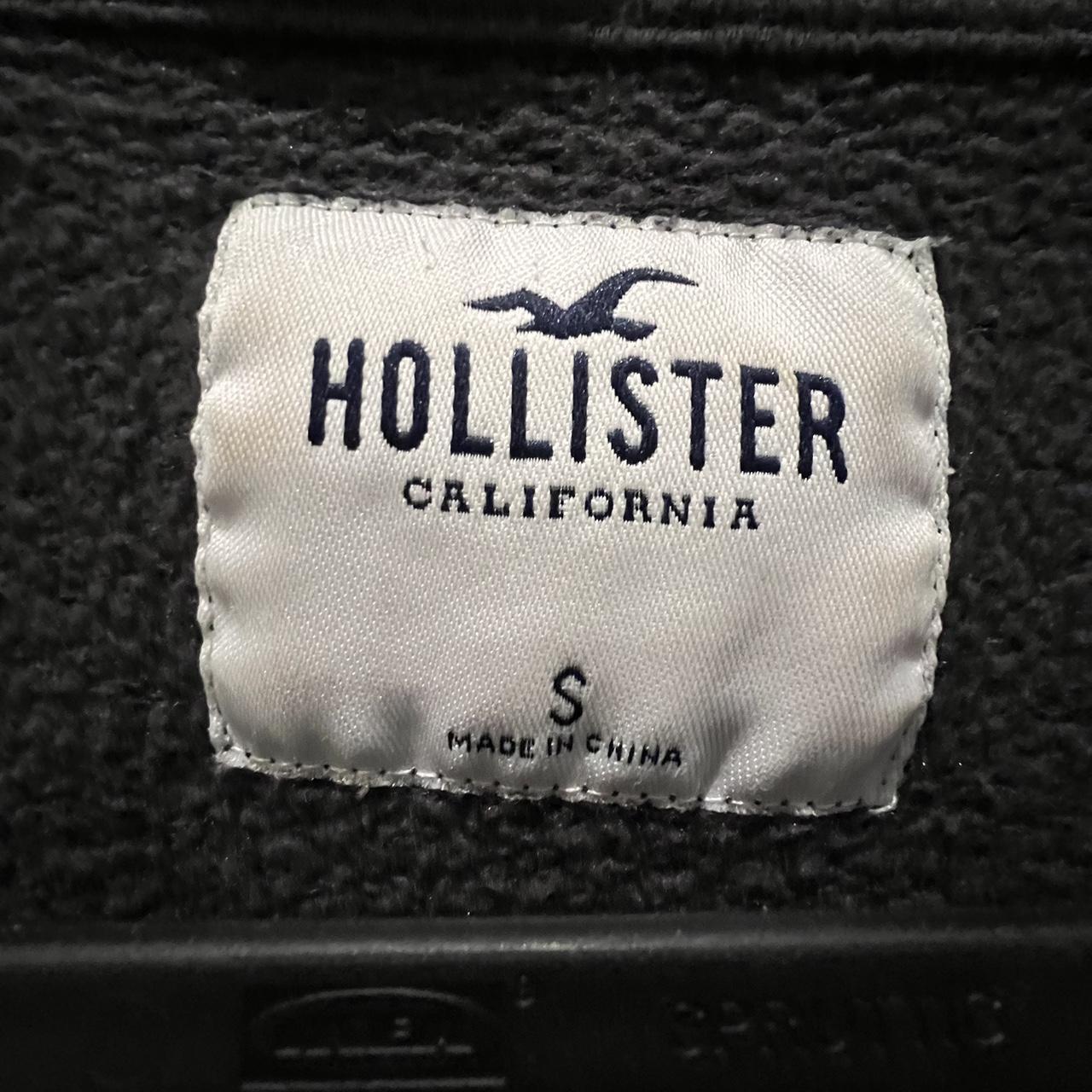 hollister black quarter zip super soft, loved it so... - Depop