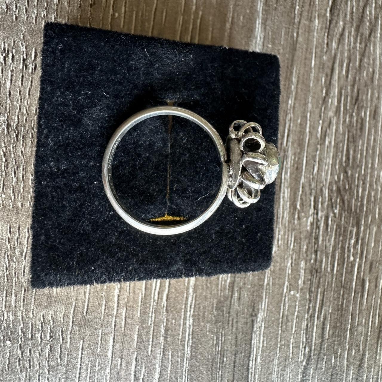 Native Women's Ring - Silver/Green – Native Ameri… - image 5