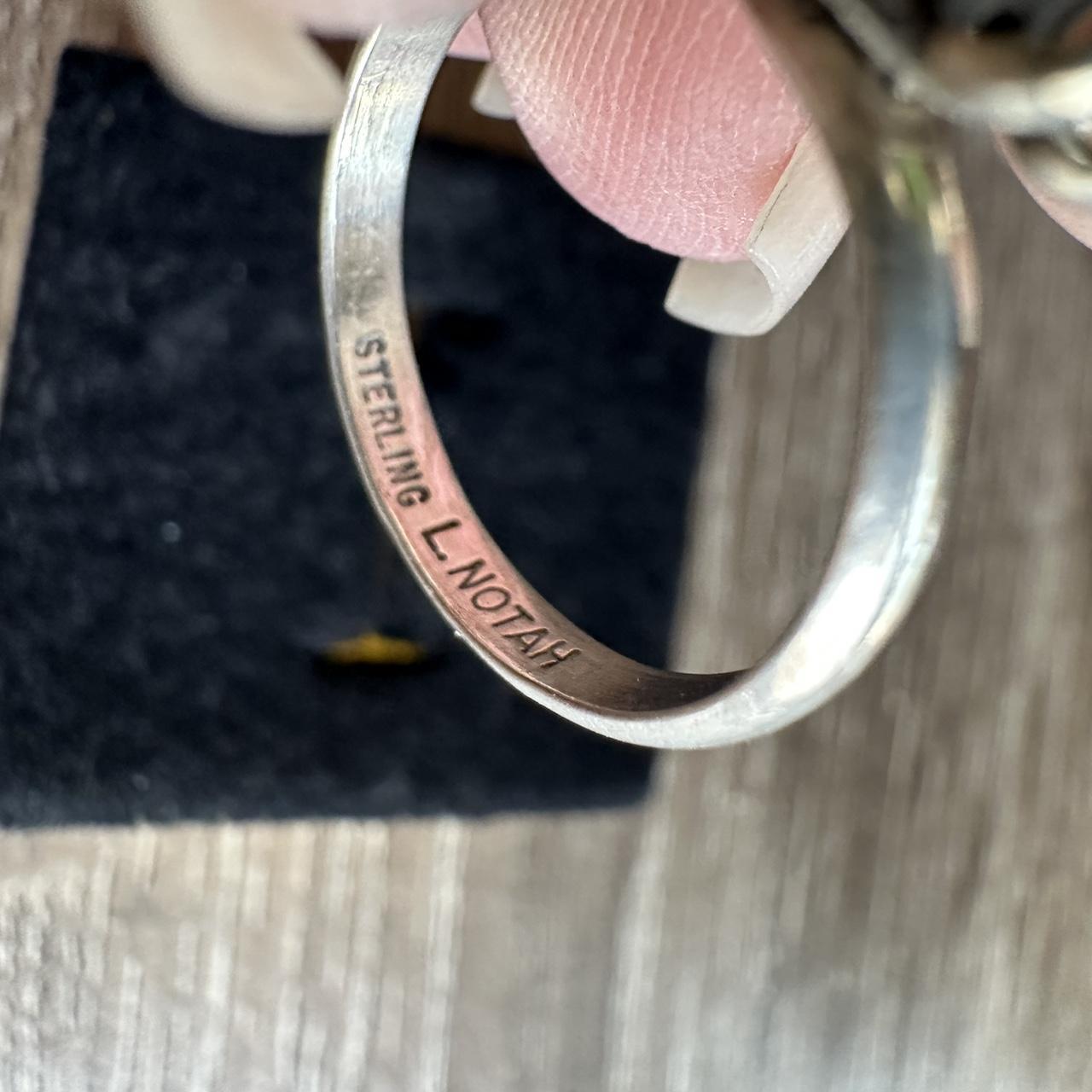 Native Women's Ring - Silver/Green – Native Ameri… - image 7