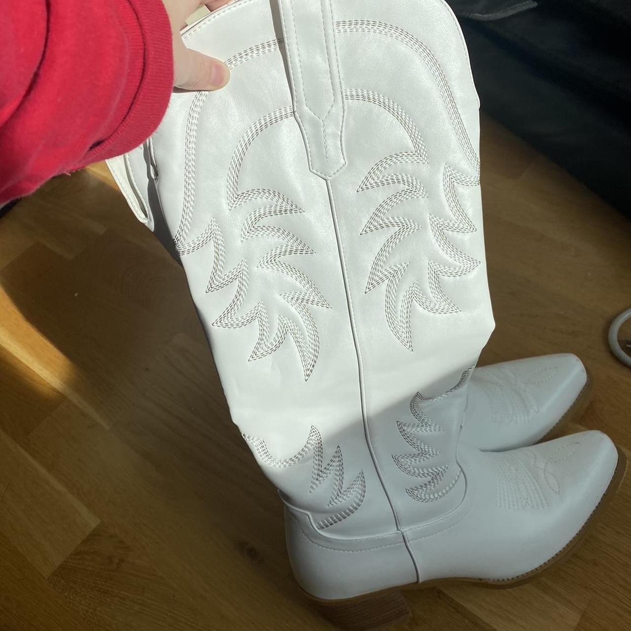 asos white cowboy boots