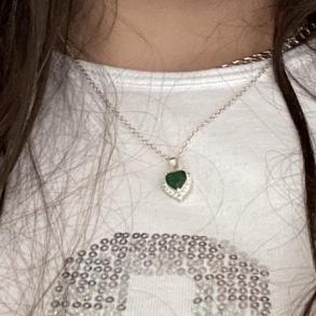 evry jewels green necklace stainless steel dm me... Depop