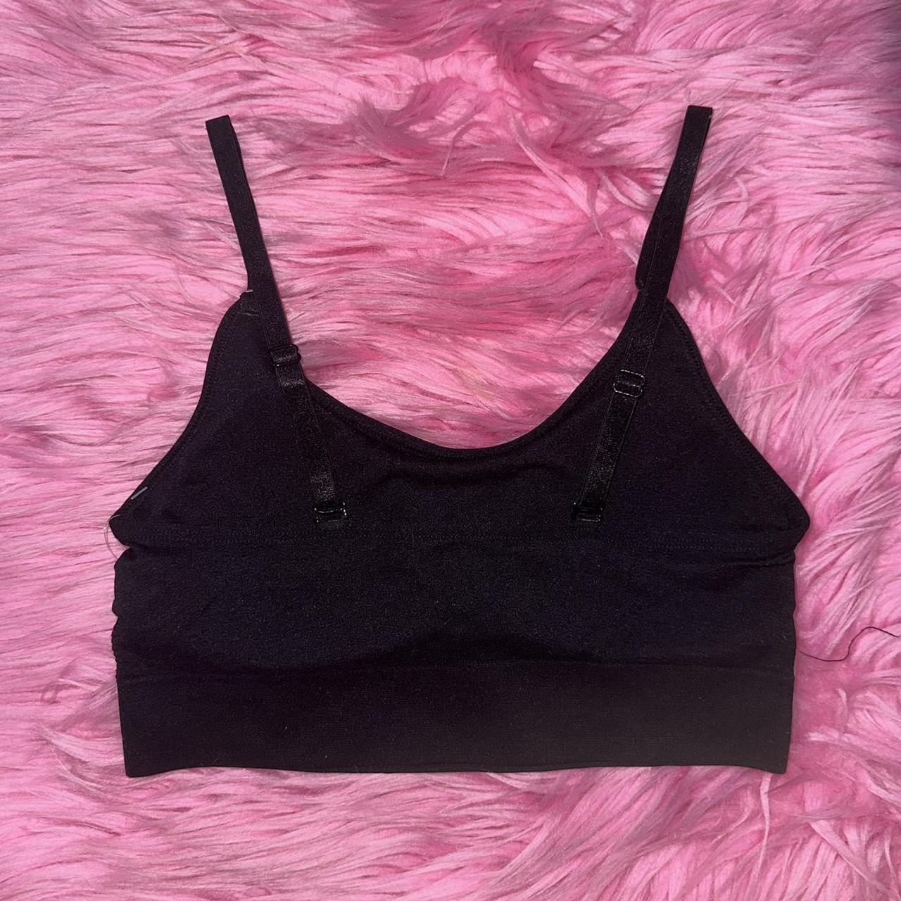 Juicy Couture Black Sports Bra With Rhinestones And Padded Size Medium 🌹