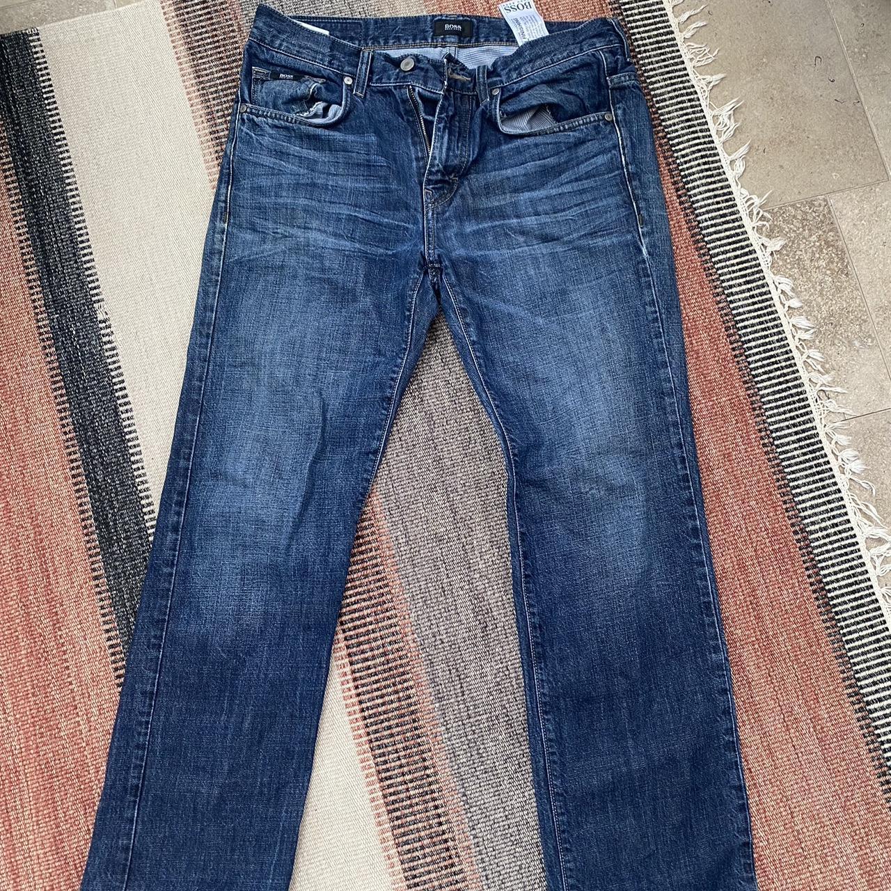 Hugo boss dark jeans, 32/30 - Depop