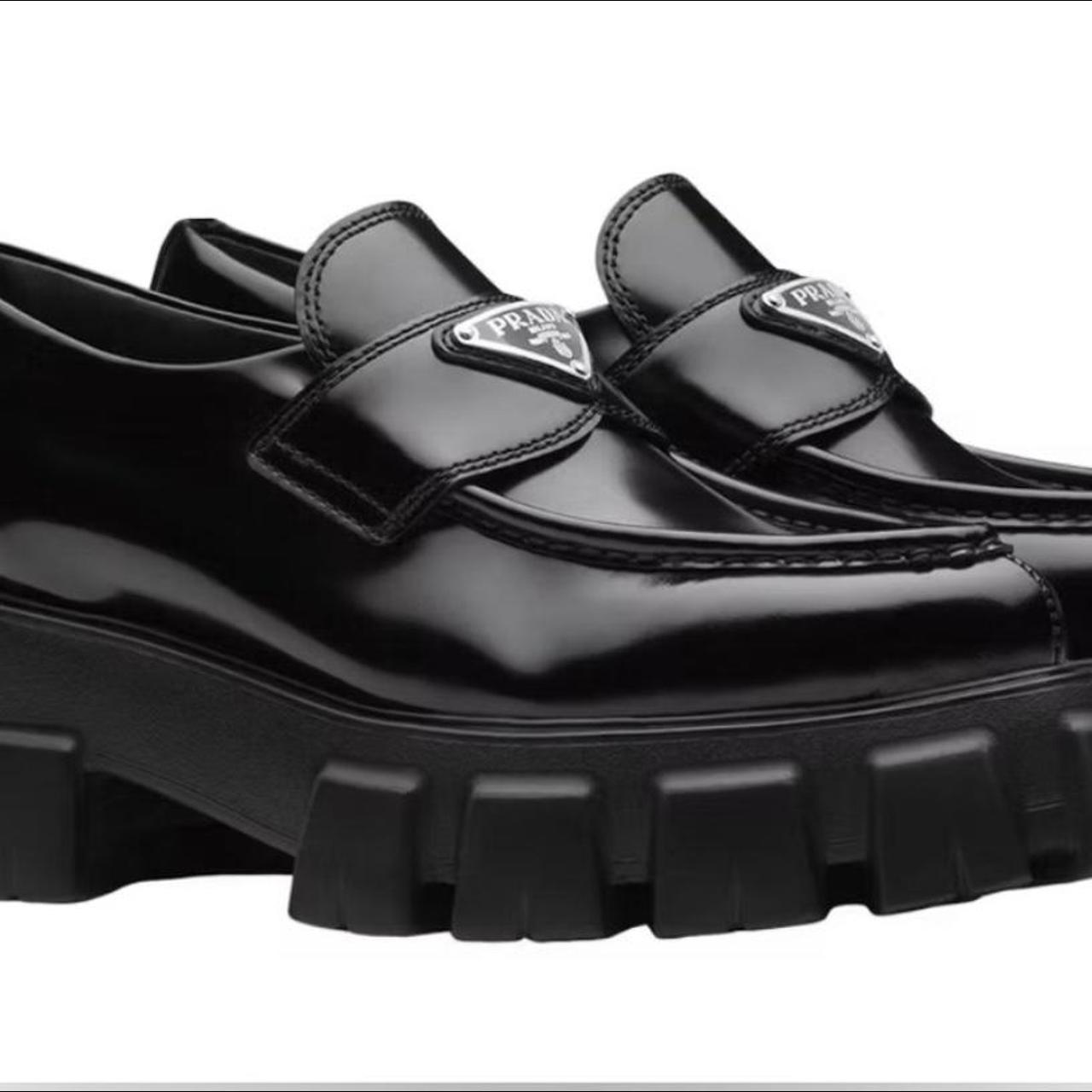 platform prada loafers