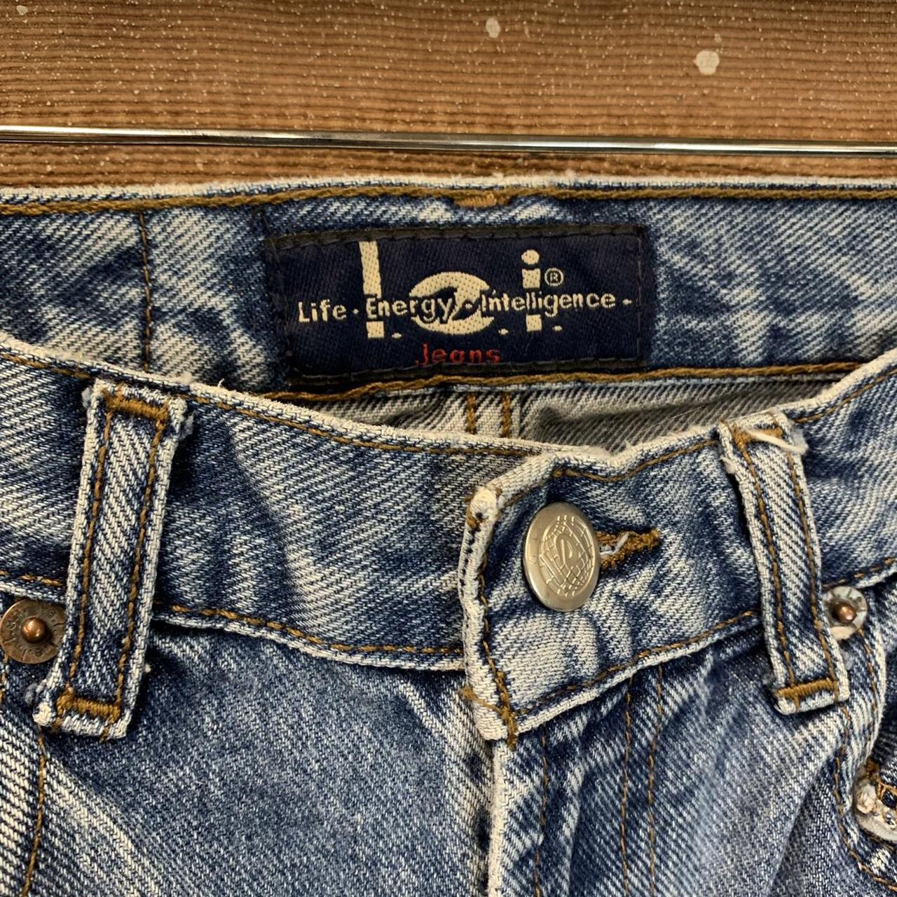 Vintage L.E.I. Flared Denim Jeans 90’s Faded Blue... - Depop