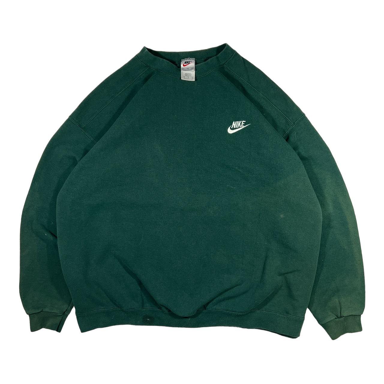 Nike Men's Green Sweatshirt | Depop