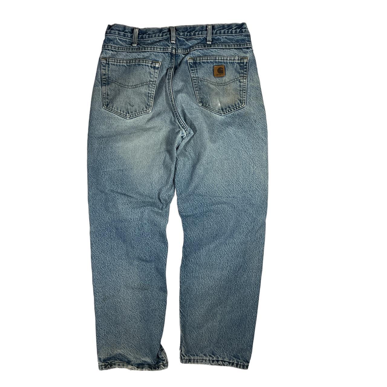 Carhartt Men's Blue Jeans | Depop