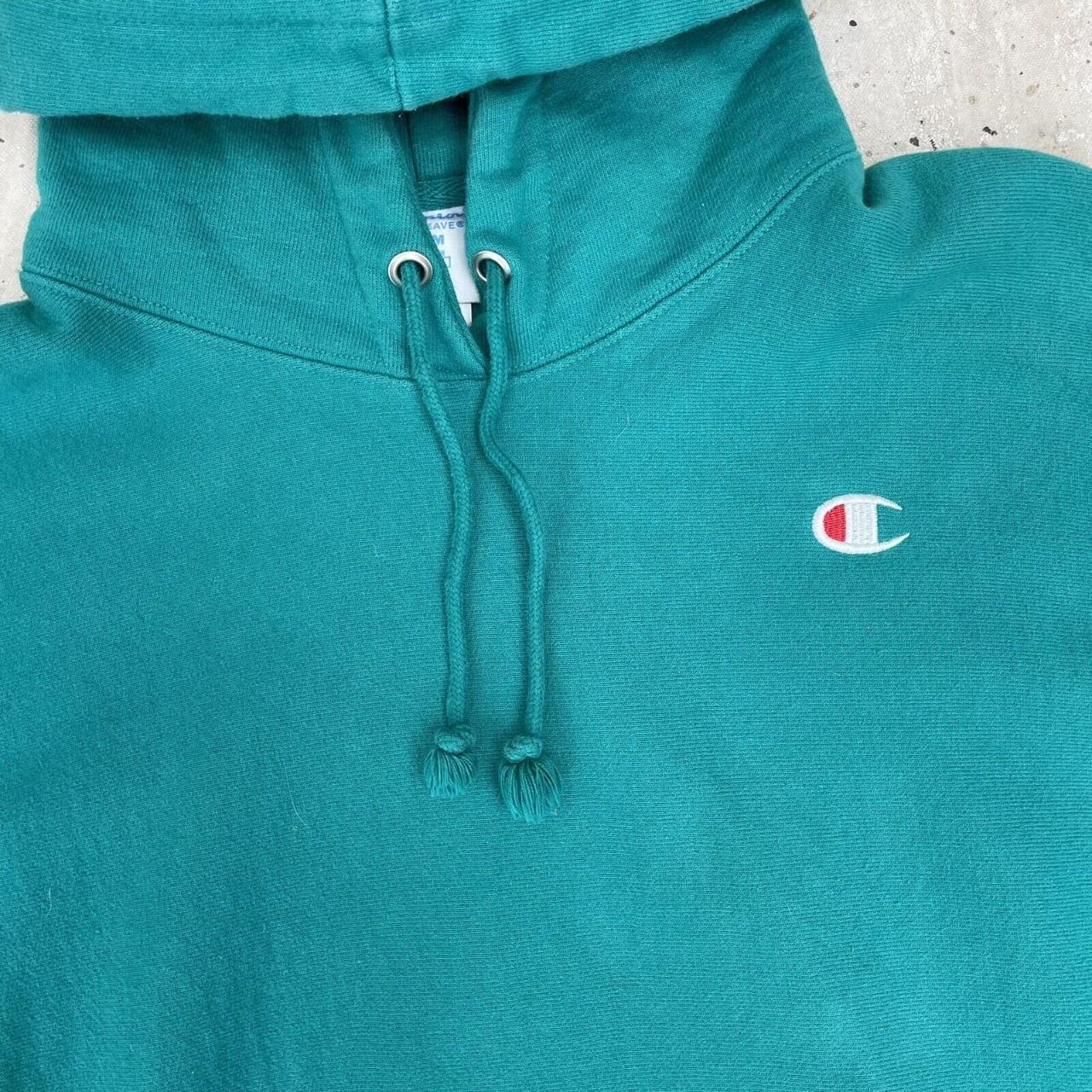 Emerald Green Champion Reverse Weave Pullover Hooded... - Depop