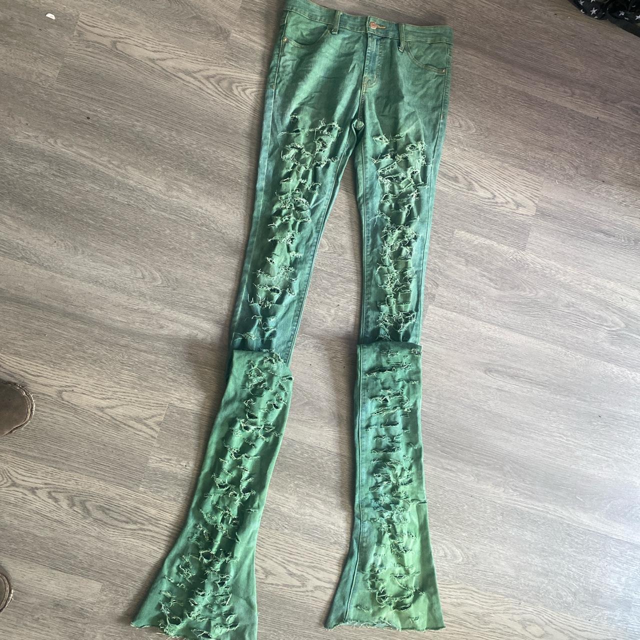 balenciaga green pants