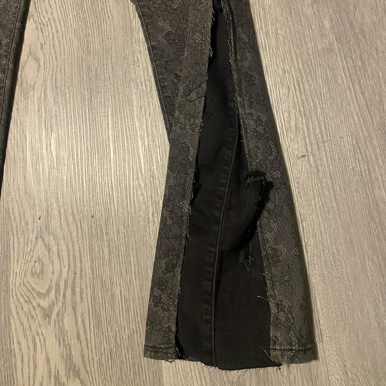 Black pants Black custom flares Not perfect and... - Depop