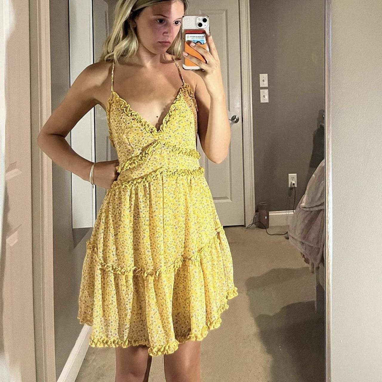 Francesca's yellow dress hotsell