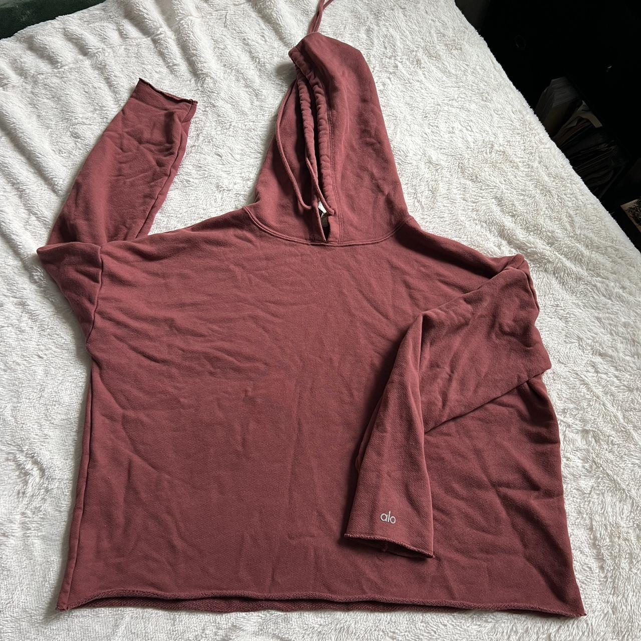 Large mauve/dusty pink alo hoodie! - Depop