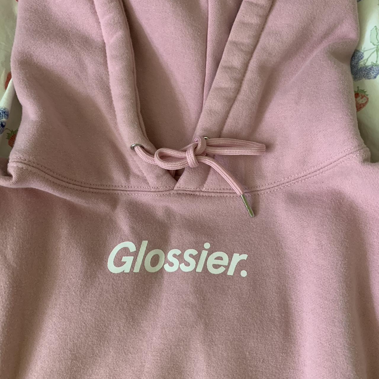 Glossier Women's Pink Hoodie