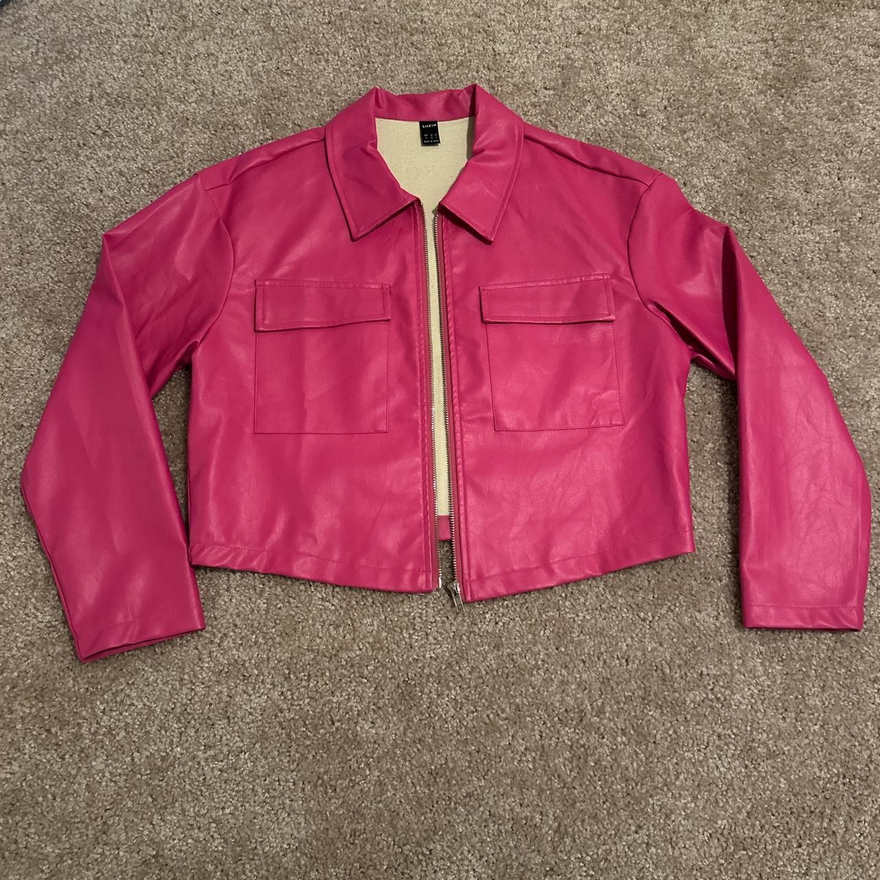 Only pink 2025 leather jacket