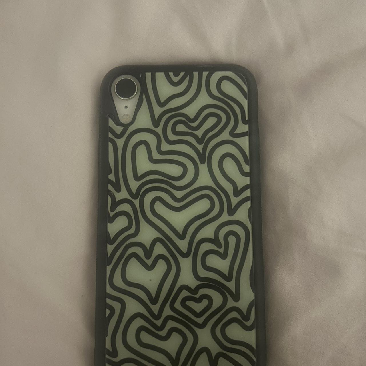 Heart swirl green iPhone case phone case brand new... - Depop