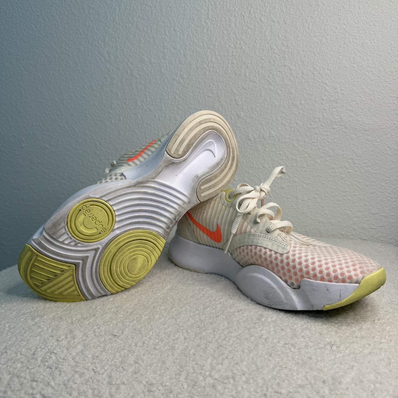 nike training superrep go sneakers in ivory