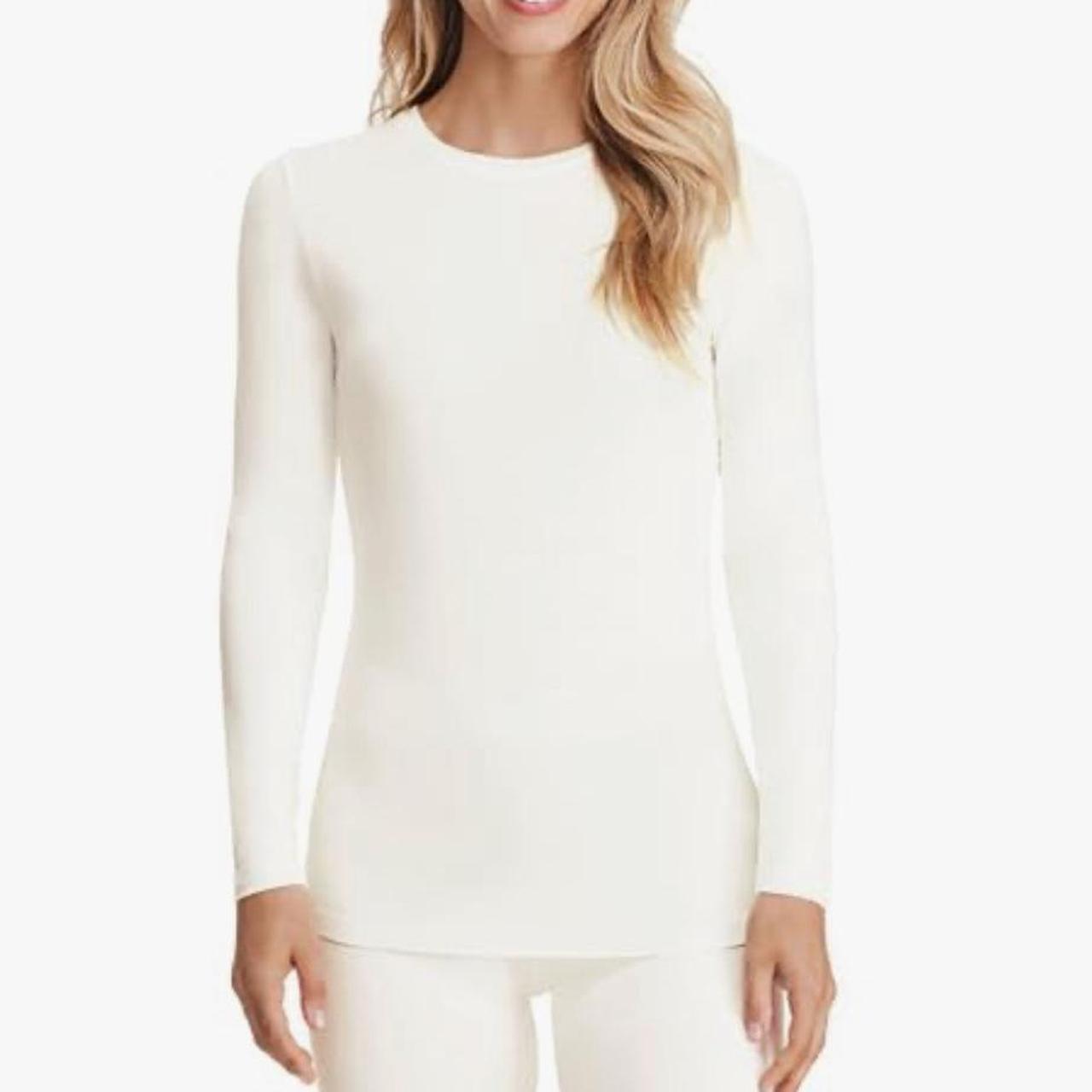 Cuddl Duds Women's Top - White/Cream - M – Cuddle… - image 1