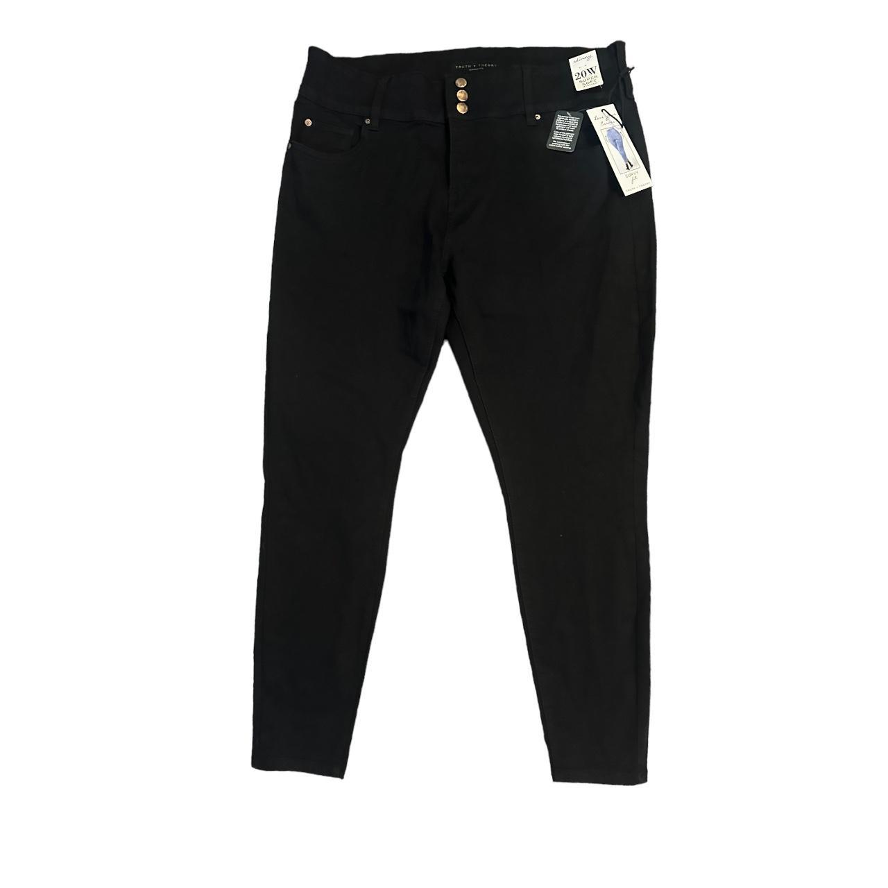 NWT Size 20 Plus Size Black Skinny Jeans Brand Truth... Depop