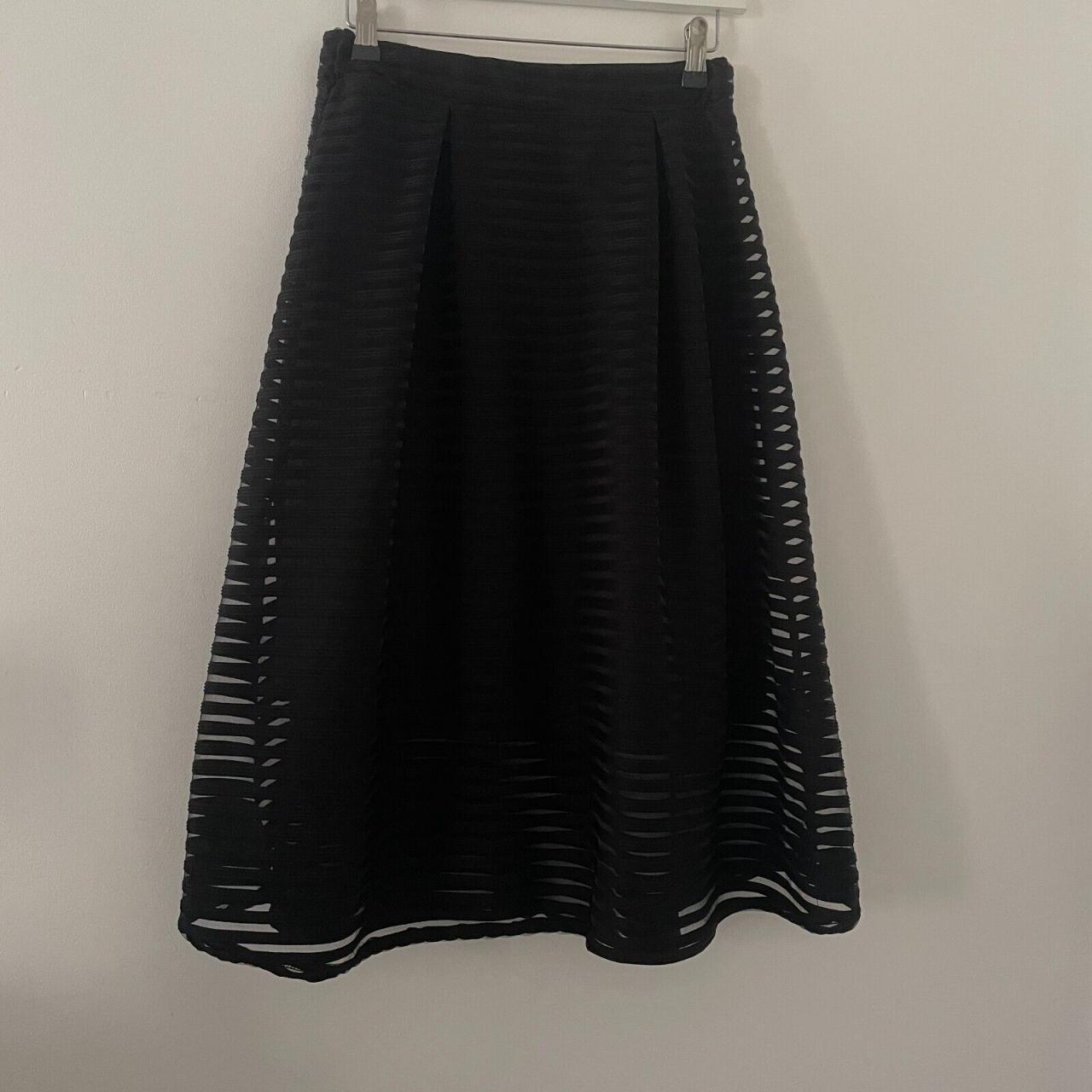 Black a line skirt size 12 hotsell