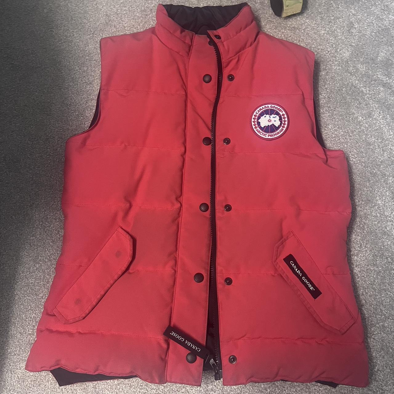 Canada goose ladies red gilet sale