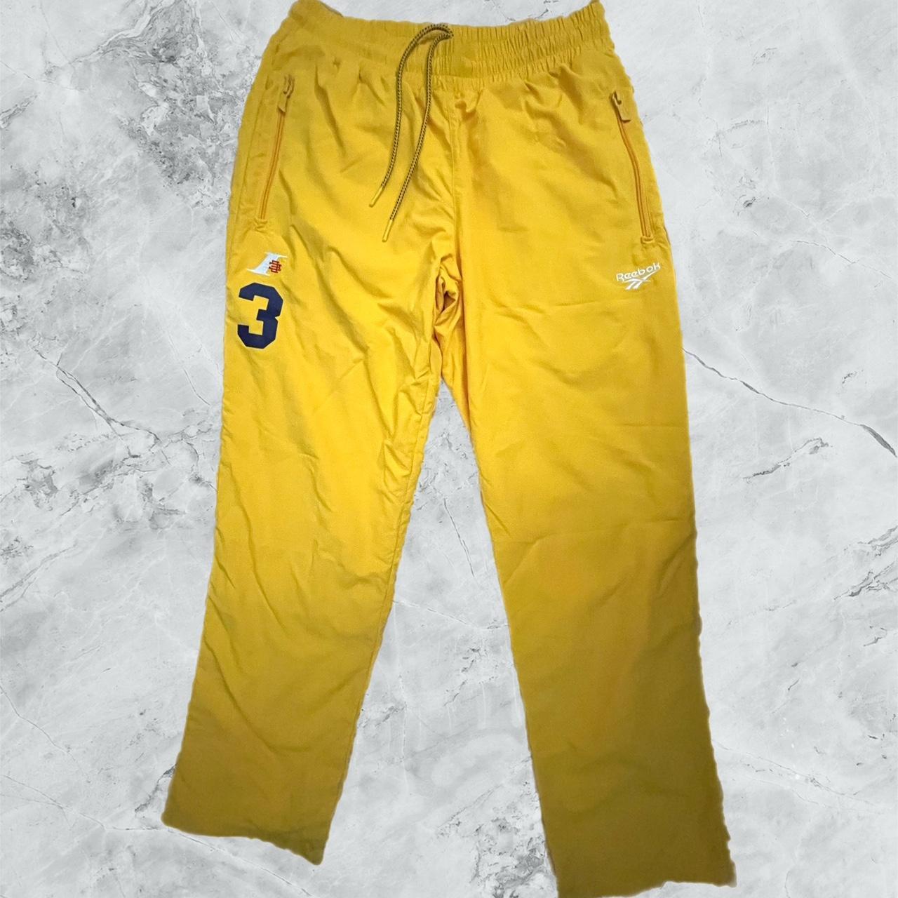 Reebok trousers yellow discount