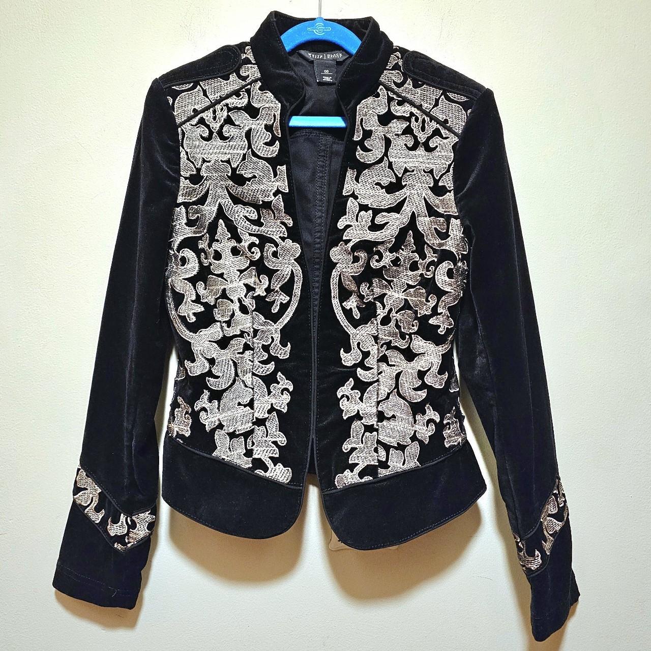 White house black on sale market velvet jacket