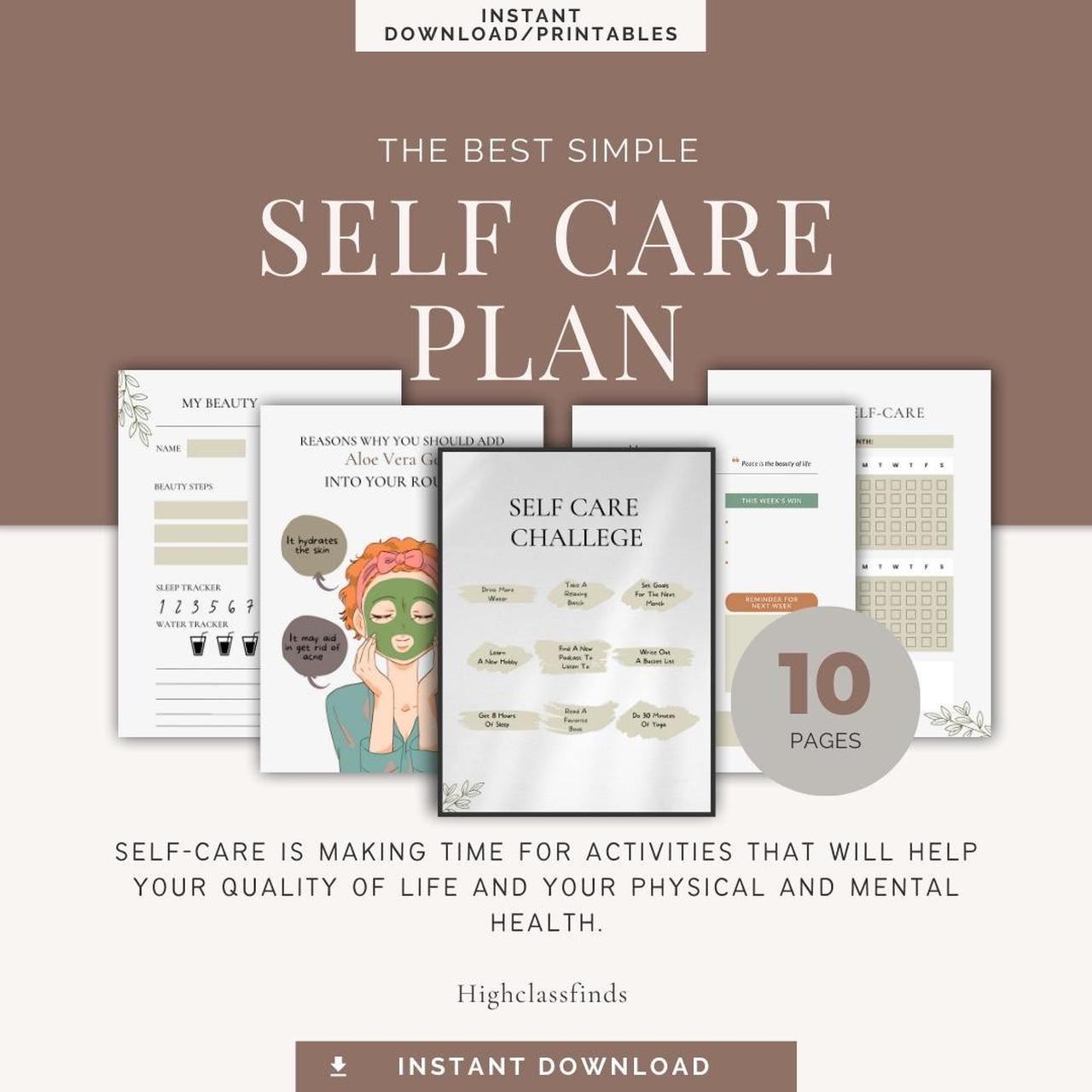 Self Care Digital Planner- For iPad, Goodnotes,... - Depop