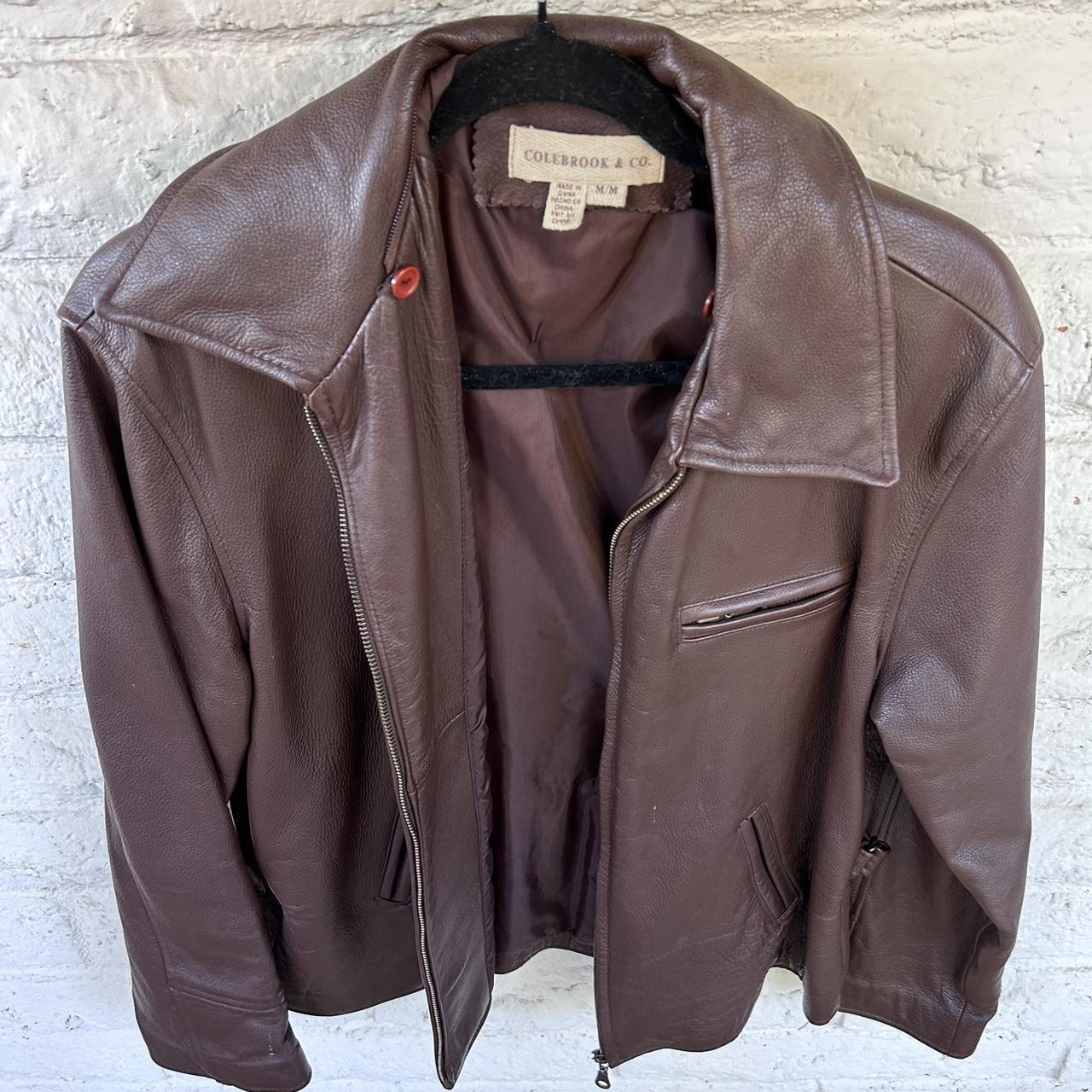 Colebrook leather clearance jacket mens