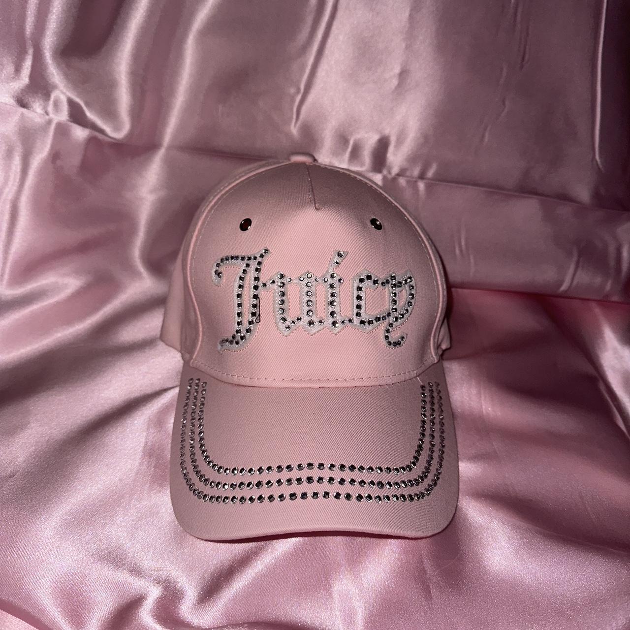 JUICY COUTURE★ Pink hat JC255 JUICY COUTURE PINK CRUSHED VELVET 