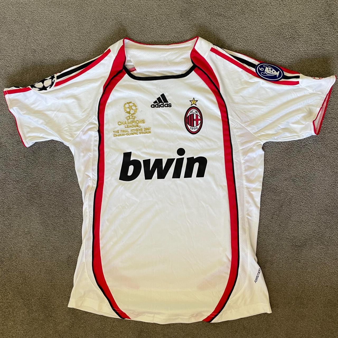 2007 AC Milan champions league football shirt Away... - Depop