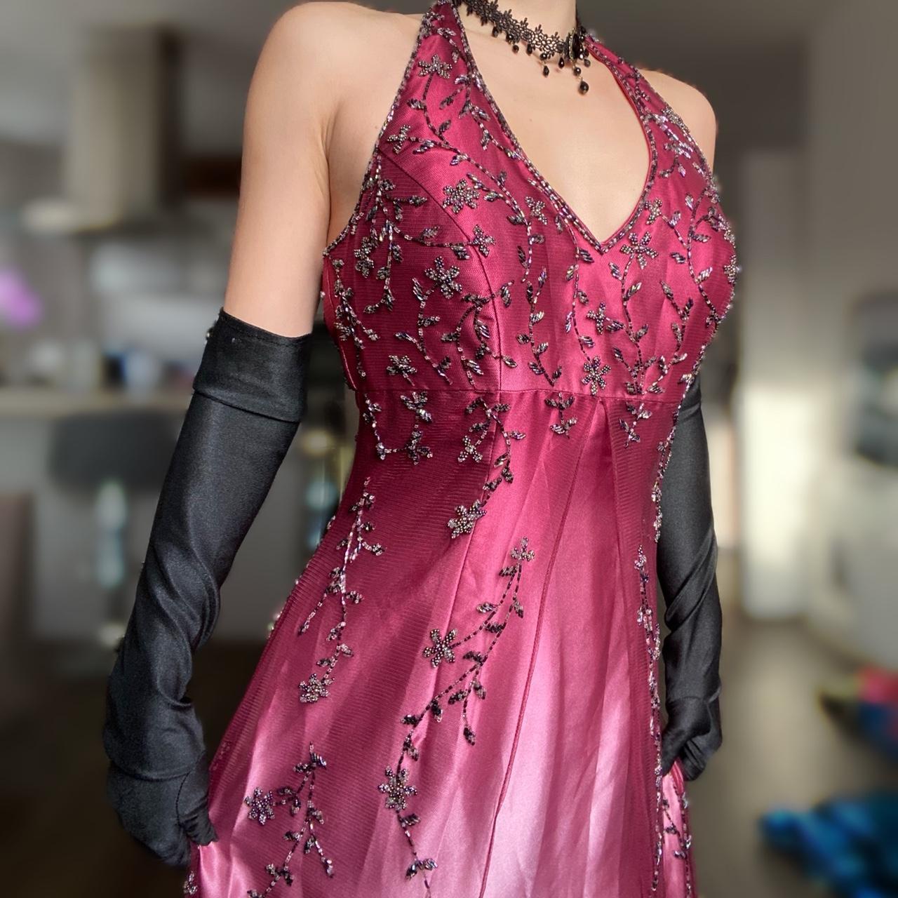 Women's Black and Pink Dress Depop