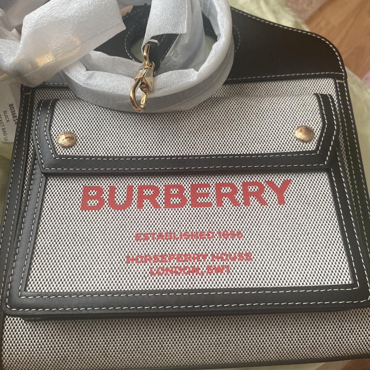 Authentic Burberry London Mini Pochette Good - Depop