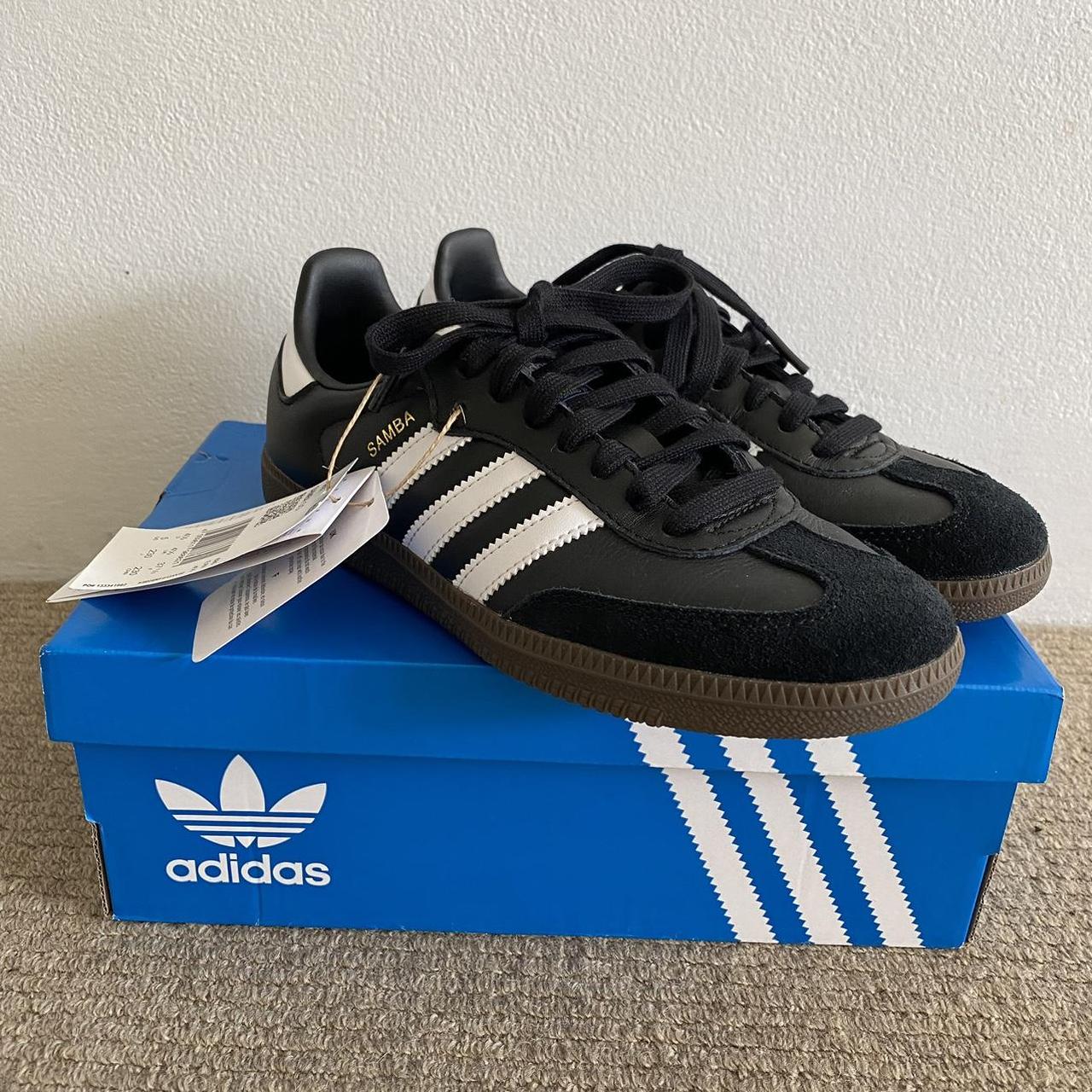 ADIDAS SAMBA OG BLACK LEATHER SIZE US 5 UK 4.5 F 37... - Depop