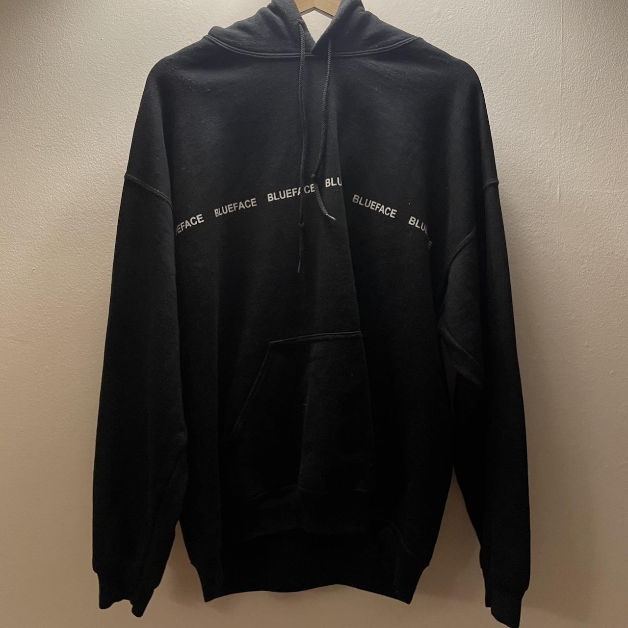 Black BlueFace Hoodie Size large, fits true to... - Depop