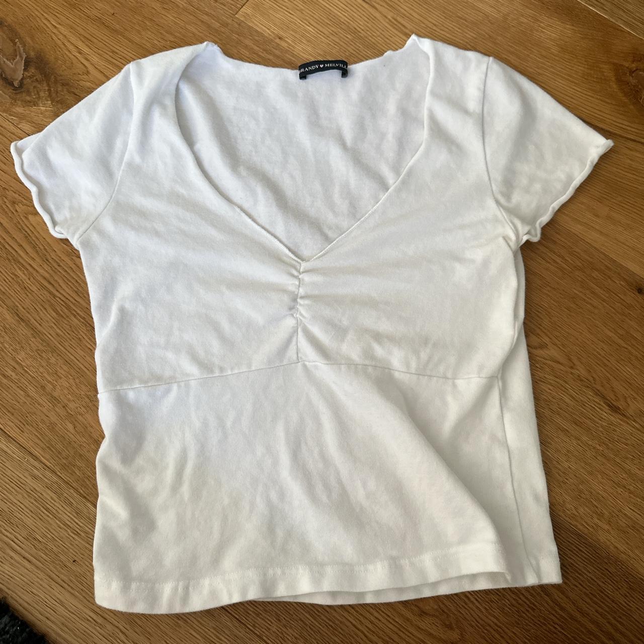 white brandy melville gina top Depop