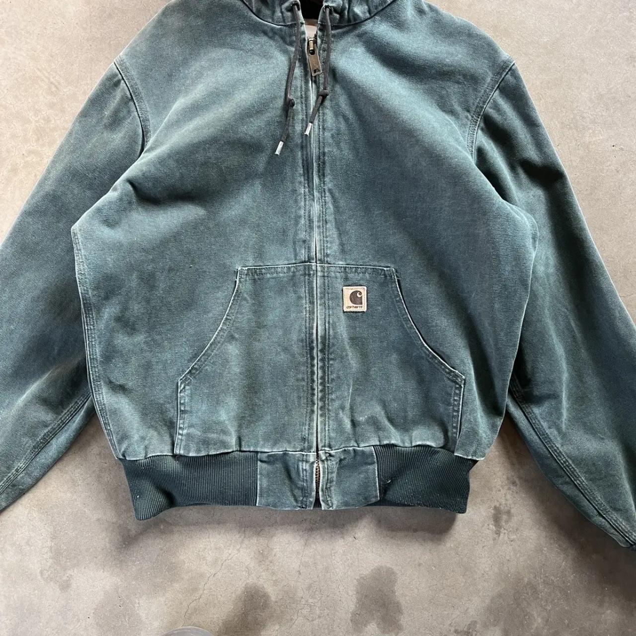 Vintage Green Carhartt Active Jacket Size Men's / US... - Depop