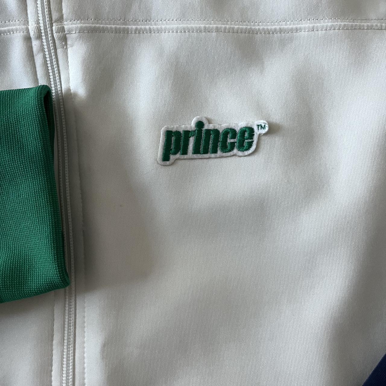 Prince Men's White and Green Jacket (2)