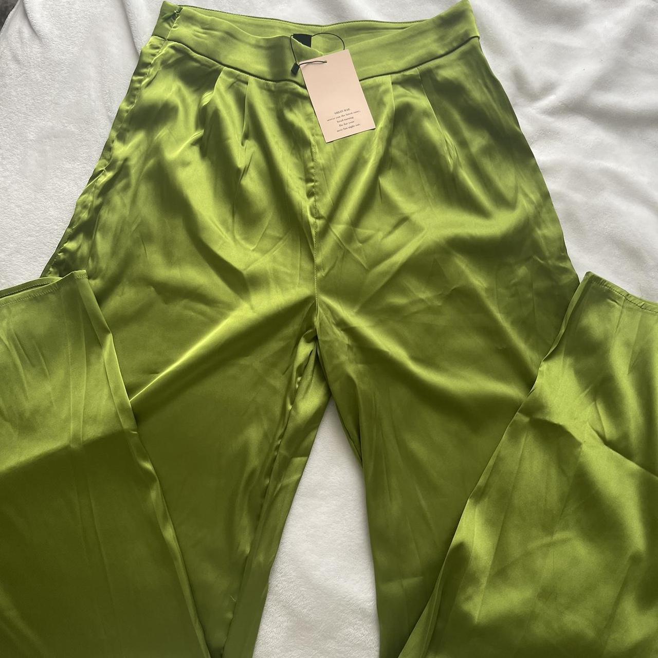 SHEIN Women's Green Trousers
