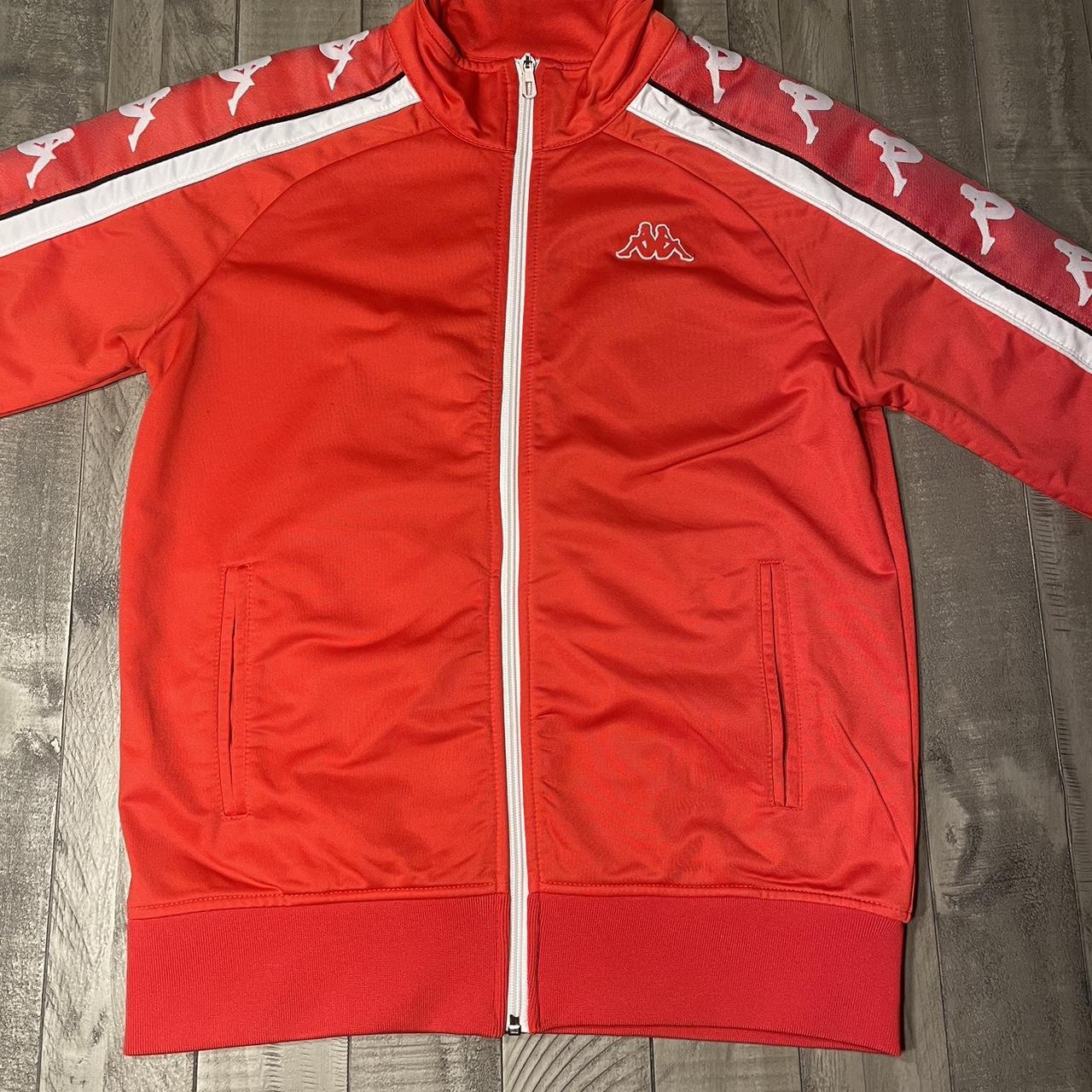 Red kappa track jacket online