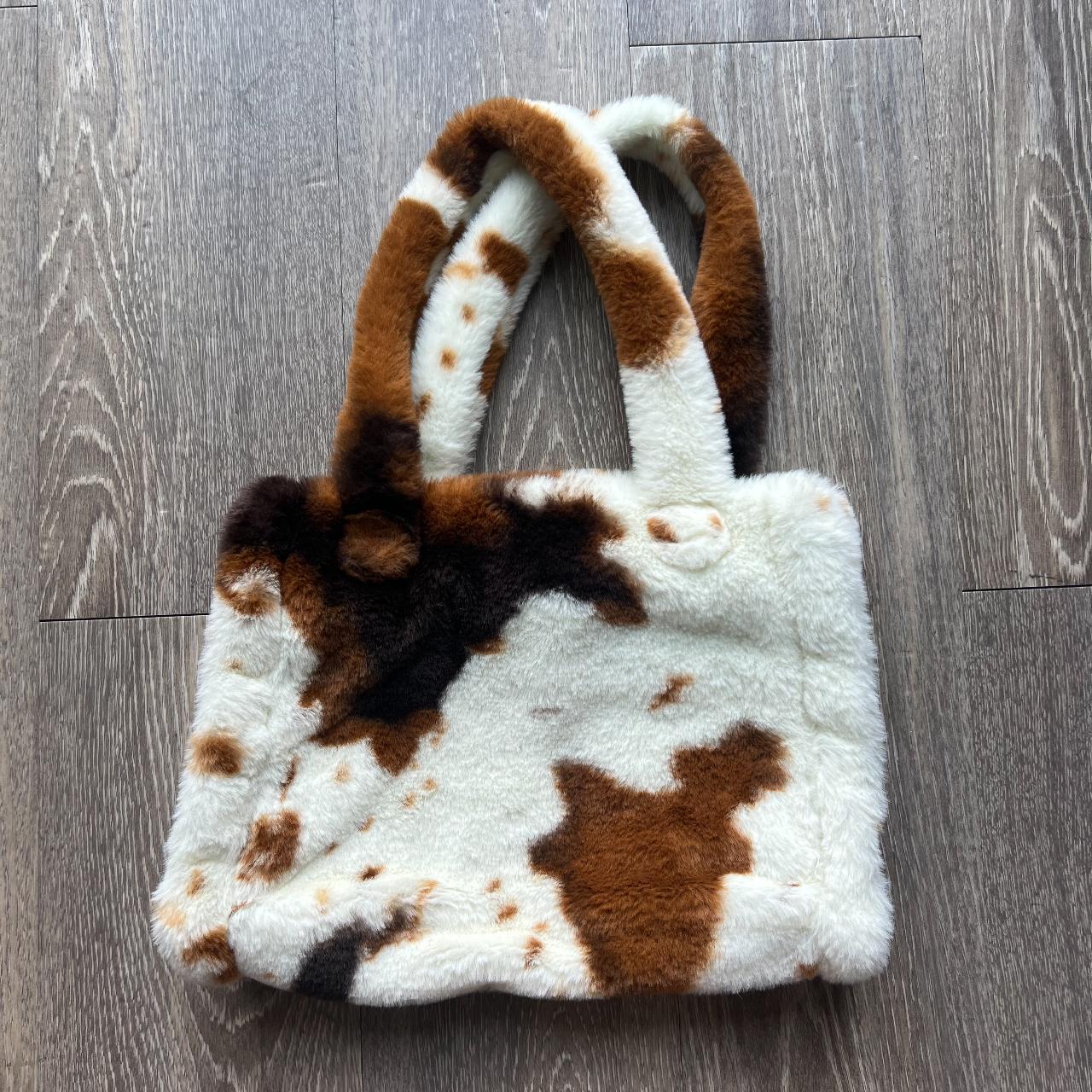 Fuzzy outlet cow bag